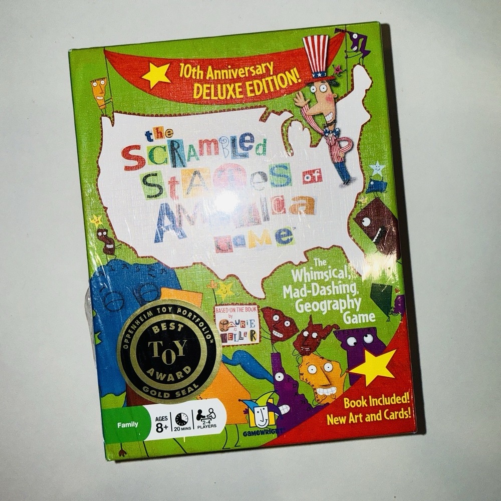 The Scrambled States of America Game 10th Anniversary Deluxe Edition Gamewright